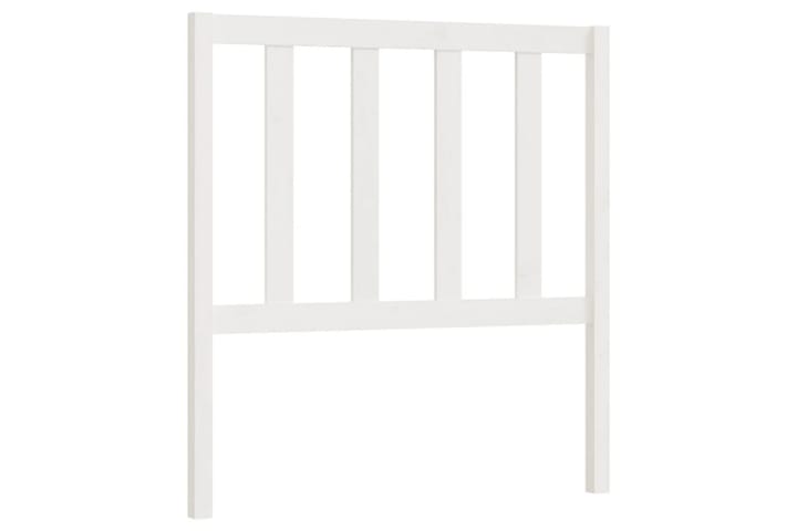Sängynpääty valkoinen 96x4x100 cm täysi mänty - Valkoinen - Huonekalut - Sänky - Sängyn lisävarusteet & sängynpäädyt - Sängynpääty