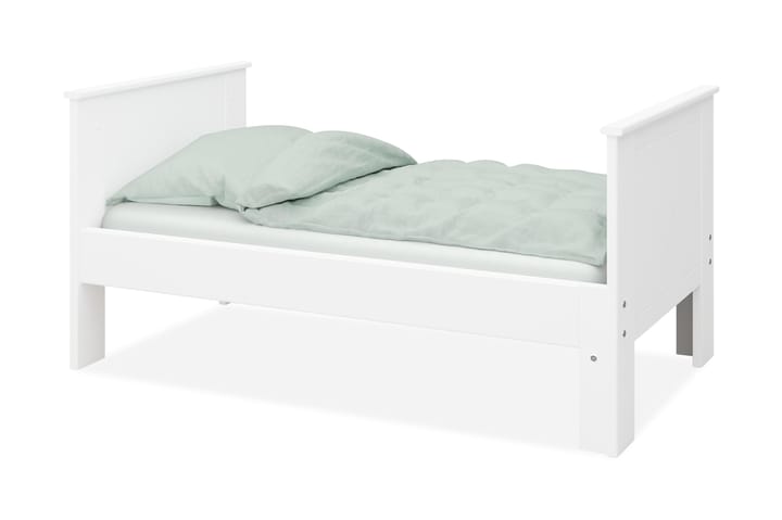 Jatkettava sänky Treiso 75x140/180/200 - Valkoinen - Huonekalut - Sänky - Sänkykehikot & sängynrungot