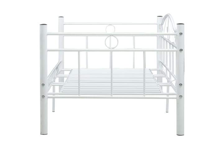 Päivävuoteenrunko valkoinen metalli 90x200 cm - Valkoinen - Huonekalut - Sängyt - Sänkykehikot & sängynrungot