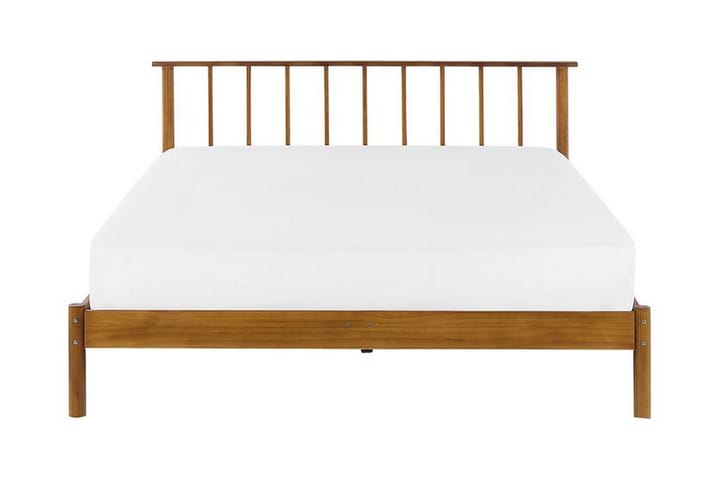 Parisänky 140 x 200 cm Ruskea BARRET - Puu/Luonnonväri - Huonekalut - Sängyt - Sänkykehikot & sängynrungot