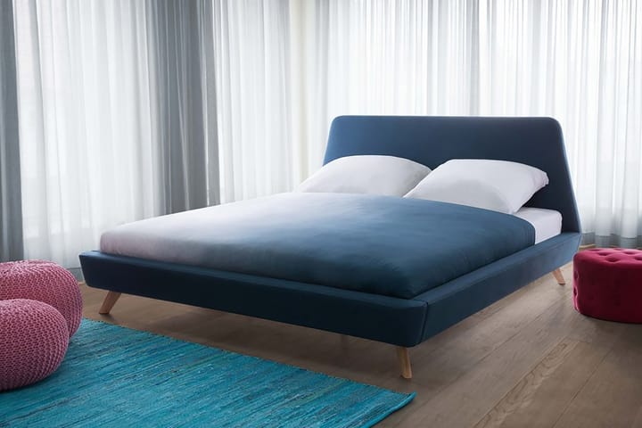 Parivuode Vienne 160x200 cm - Sininen - Huonekalut - Sänky - Sänkykehikot & sängynrungot