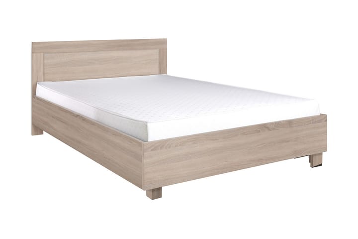 Sängynrunko Cezar 206x166x83 cm - Beige/Valkoinen - Huonekalut - Sängyt - Sänkykehikot & sängynrungot