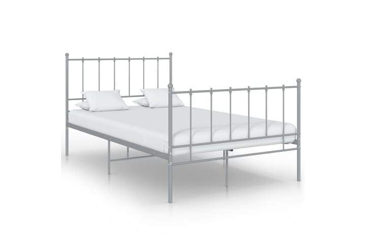 Sängynrunko harmaa metalli 120x200 cm - Huonekalut - Sänky - Sänkykehikot & sängynrungot