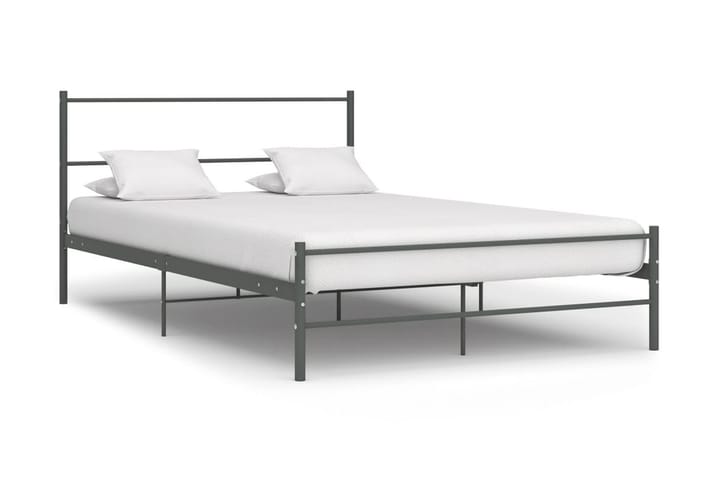 Sängynrunko harmaa metalli 120x200 cm - Harmaa - Huonekalut - Sänky - Sänkykehikot & sängynrungot