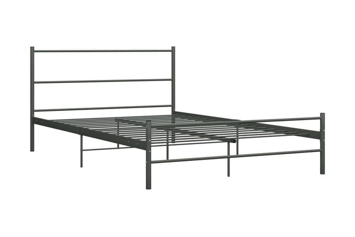 Sängynrunko harmaa metalli 120x200 cm - Harmaa - Huonekalut - Sänky - Sänkykehikot & sängynrungot