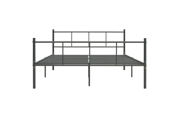Sängynrunko harmaa metalli 160x200 cm - Harmaa - Huonekalut - Sängyt - Sänkykehikot & sängynrungot
