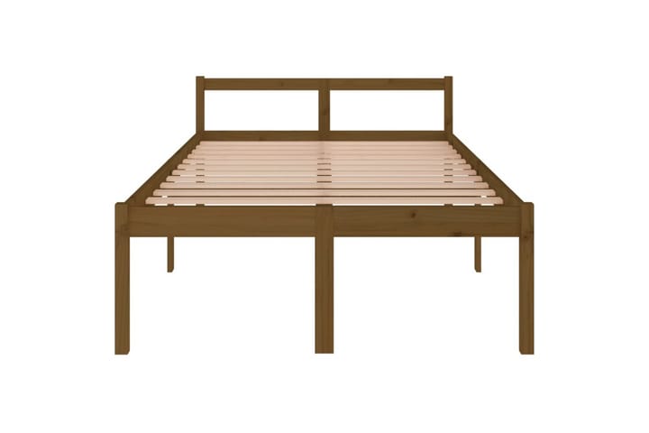 Sängynrunko hunajanruskea täysi mänty 120x200 cm - Ruskea - Huonekalut - Sängyt - Sänkykehikot & sängynrungot