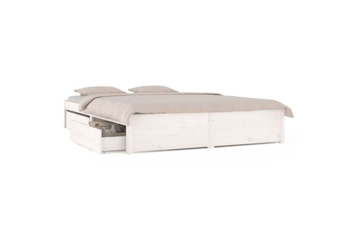 Sängynrunko laatikoilla valkoinen 180x200 cm 6FT Super King - Valkoinen - Huonekalut - Sänky - Sänkykehikot & sängynrungot