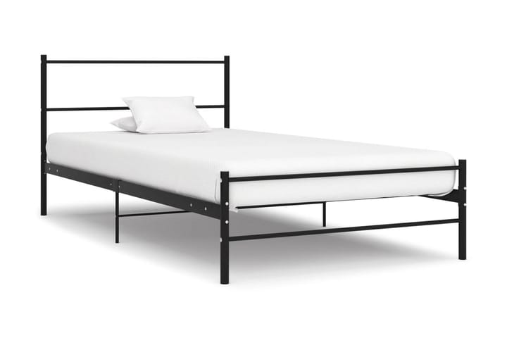 Sängynrunko musta metalli 100x200 cm - Musta - Huonekalut - Sängyt - Sänkykehikot & sängynrungot