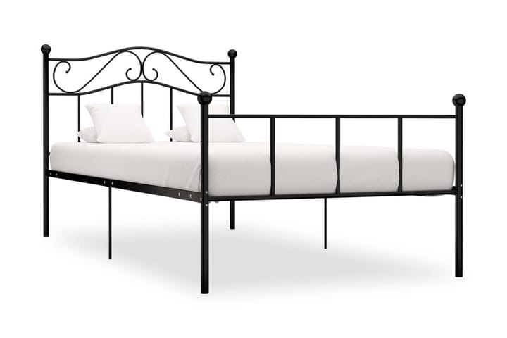 Sängynrunko musta metalli 100x200 cm - Musta - Huonekalut - Sänky - Sänkykehikot & sängynrungot