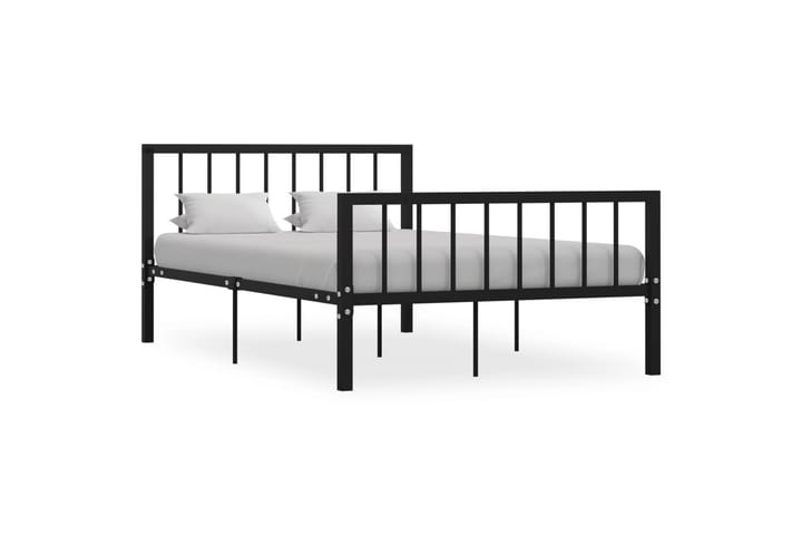 Sängynrunko musta metalli 120x200 cm - Huonekalut - Sängyt - Sänkykehikot & sängynrungot