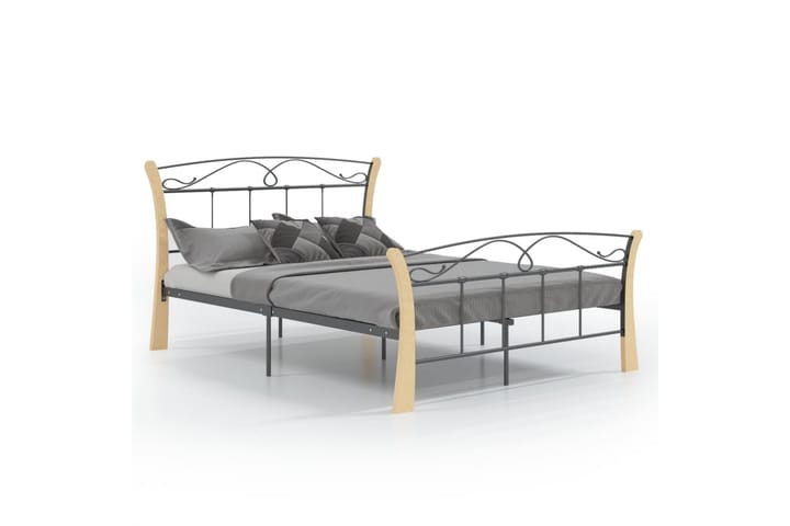 Sängynrunko musta metalli 120x200 cm - Huonekalut - Sänky - Sänkykehikot & sängynrungot