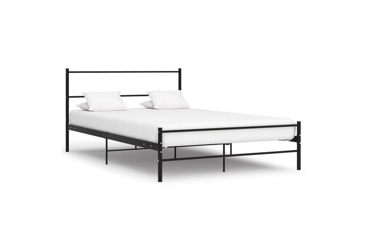 Sängynrunko musta metalli 120x200 cm - Musta - Huonekalut - Sängyt - Sänkykehikot & sängynrungot
