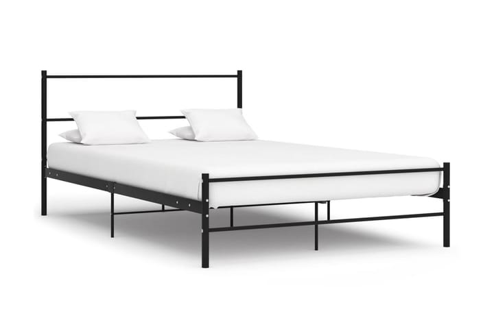 Sängynrunko musta metalli 120x200 cm - Musta - Huonekalut - Sänky - Sänkykehikot & sängynrungot
