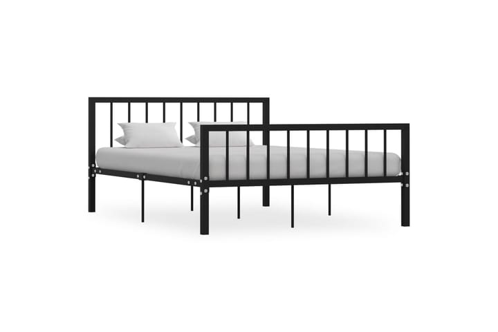Sängynrunko musta metalli 140x200 cm - Huonekalut - Sänky - Sänkykehikot & sängynrungot