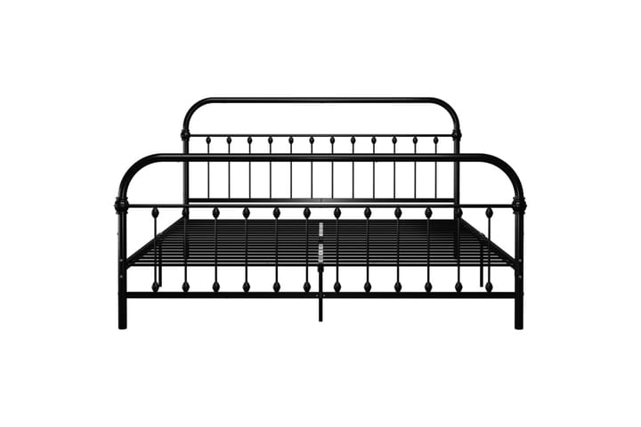 Sängynrunko musta metalli 180x200 cm - Huonekalut - Sänky - Sänkykehikot & sängynrungot
