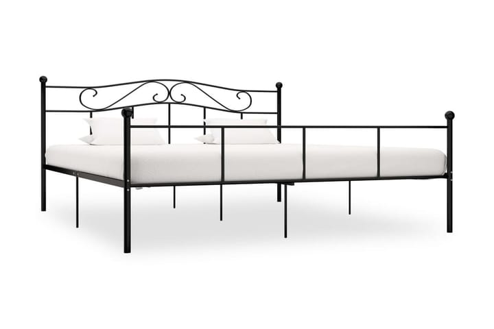 Sängynrunko musta metalli 180x200 cm - Huonekalut - Sängyt - Sänkykehikot & sängynrungot