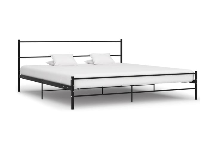 Sängynrunko musta metalli 180x200 cm - Musta - Huonekalut - Sänky - Sänkykehikot & sängynrungot