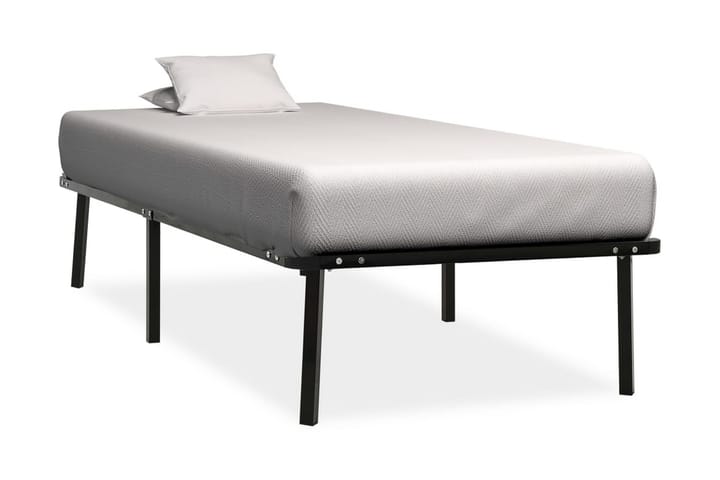 Sängynrunko musta metalli 90x200 cm - Huonekalut - Sänky - Sänkykehikot & sängynrungot