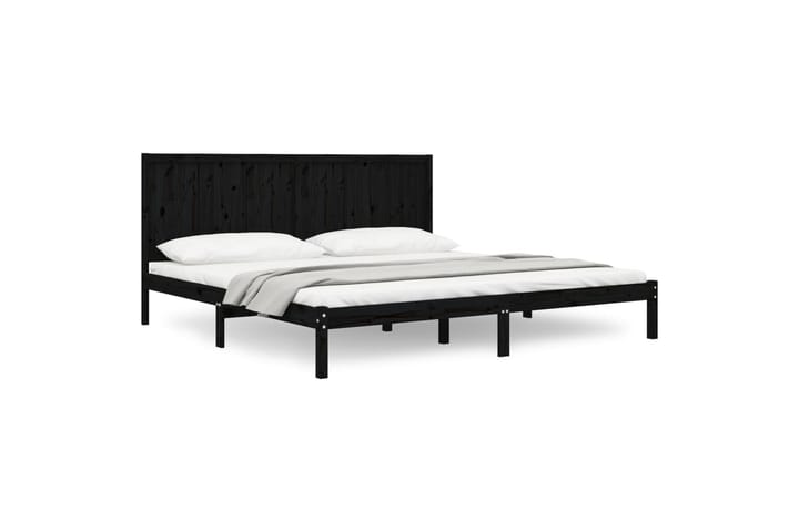 Sängynrunko musta täysi mänty 180x200 cm 6FT Super King - Musta - Huonekalut - Sänky - Sänkykehikot & sängynrungot