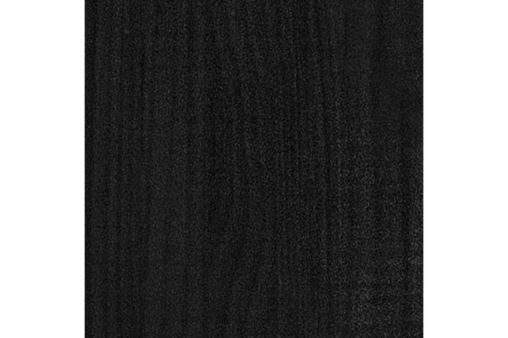 Sängynrunko musta täysi puu 120x200 cm - Musta - Huonekalut - Sänky - Sänkykehikot & sängynrungot