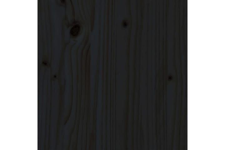 Sängynrunko musta täysi puu 140x200 cm - Musta - Huonekalut - Sänky - Sänkykehikot & sängynrungot