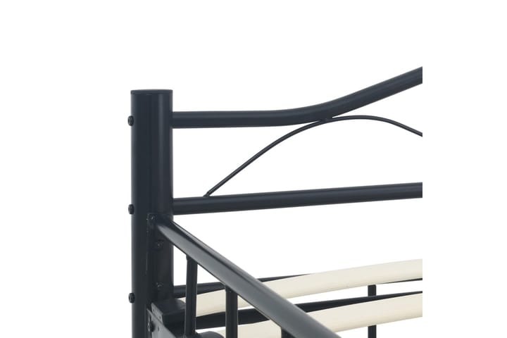 Sängynrunko musta teräs 120x200 cm - Musta - Huonekalut - Sängyt - Sänkykehikot & sängynrungot