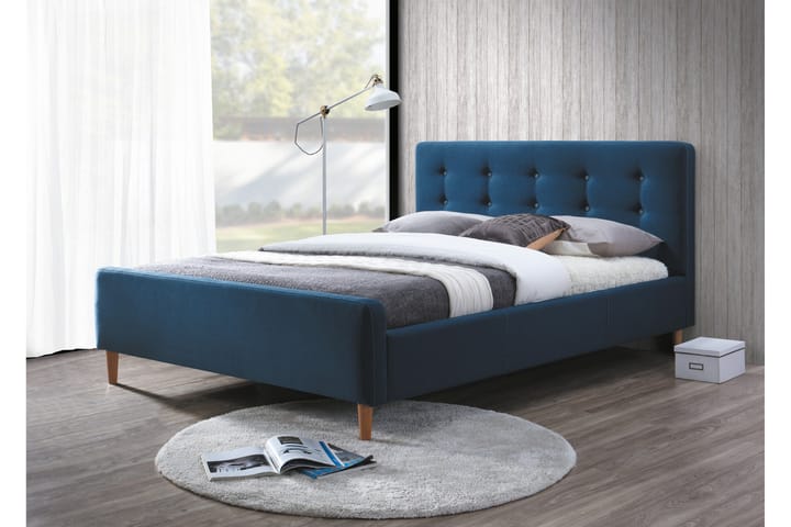 Sängynrunko Pegenau 160x200 cm - Sininen - Huonekalut - Sänky - Sänkykehikot & sängynrungot