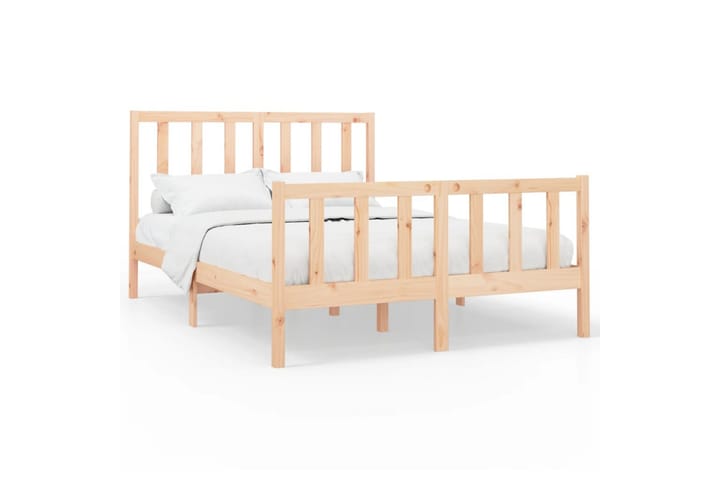Sängynrunko täysi mänty 120x200 cm - Ruskea - Huonekalut - Sänky - Sänkykehikot & sängynrungot