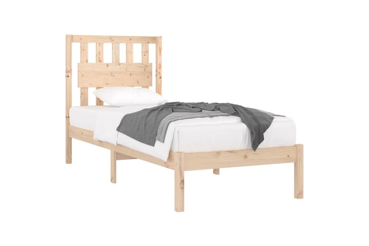 Sängynrunko täysi mänty 90x190 cm 3FT Single - Ruskea - Huonekalut - Sängyt - Sänkykehikot & sängynrungot