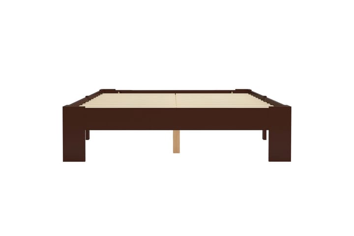 Sängynrunko tummanruskea täysi mänty 120x200 cm - Ruskea - Huonekalut - Tuolit - Ruokatuolit