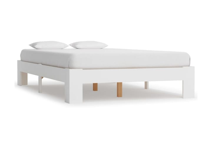 Sängynrunko valkoinen mänty 120x200 cm - Valkoinen - Huonekalut - Sänky - Sänkykehikot & sängynrungot