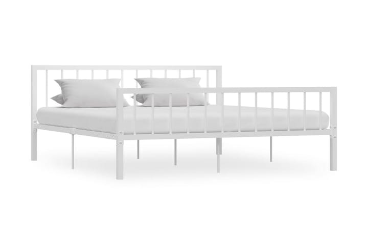 Sängynrunko valkoinen metalli 180x200 cm - Huonekalut - Sänky - Sänkykehikot & sängynrungot