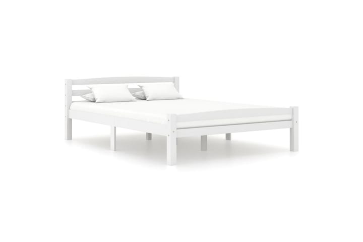 Sängynrunko valkoinen täysi mänty 120x200 cm - Huonekalut - Sänky - Sänkykehikot & sängynrungot