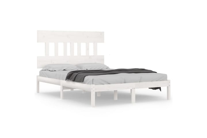 Sängynrunko valkoinen täysi puu 180x200 cm 6FT Super King - Valkoinen - Huonekalut - Sänky - Sänkykehikot & sängynrungot