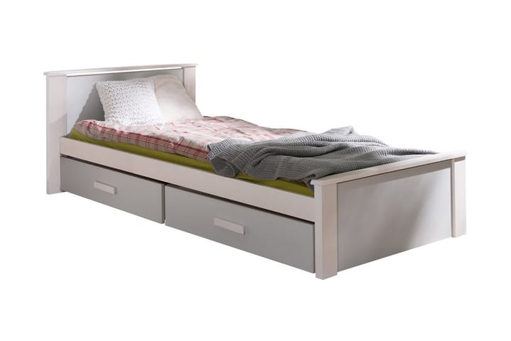 Sänky Boadela 80x180 cm - Harmaa - Huonekalut - Sänky - Sänkykehikot & sängynrungot