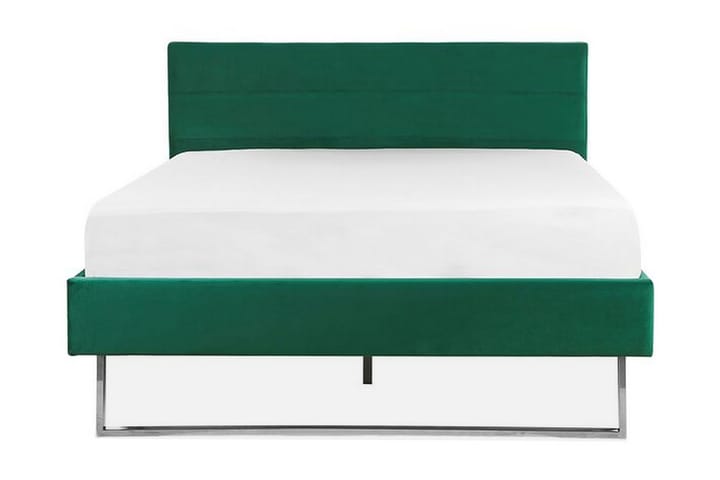 Sänky Chinou 140x200 cm - Vihreä/Sametti - Huonekalut - Sängyt - Sänkykehikot & sängynrungot
