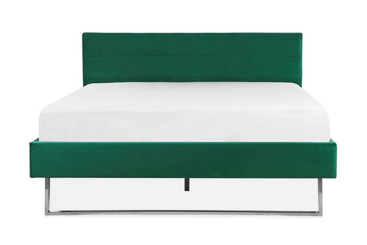 Sänky Chinou 160x200 cm - Vihreä/Sametti - Huonekalut - Sänky - Sänkykehikot & sängynrungot