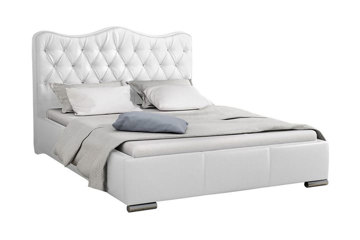 Sänky Sparbuen 160x200 - Valkoinen - Huonekalut - Sänky - Sänkykehikot & sängynrungot