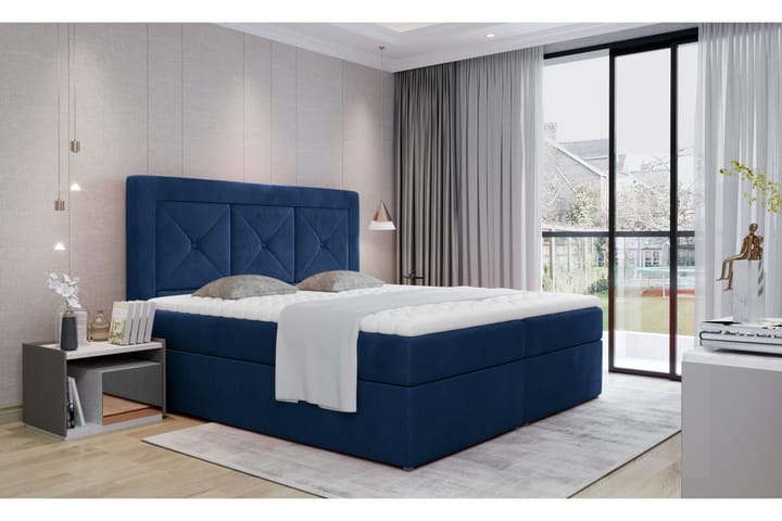 Sänkypaketti Cataloba 140x200 cm - Sininen - Huonekalut - Sänky - Sänkypaketti