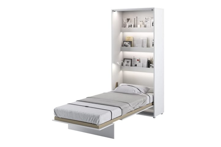 Sänkykaappi 90x200 cm Pysty Valkoinen - Bed Consept - Huonekalut - Sängyt - Vierassänky & varavuode - Kaappisängyt
