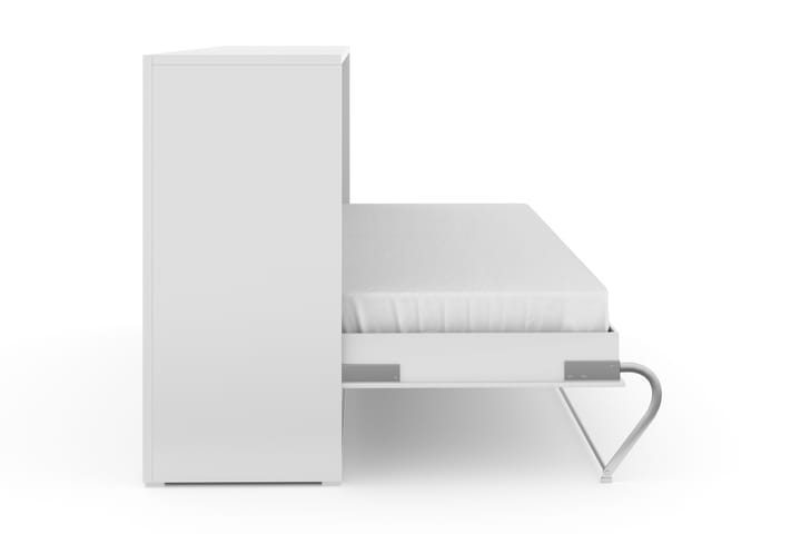Sänkykaappi Solid 90x200 Vaaka - Valkoinen Högglans - Huonekalut - Sängyt - Vierassänky & varavuode - Kaappisängyt