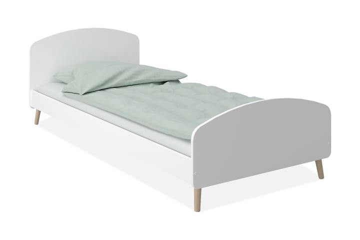 Sänky Inagaki 90x200 cm 96 cm - Valkoinen - Huonekalut - Sänky - Runkopatjasängyt