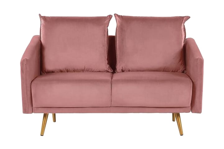 2:n ist Sohva Aarsby - Sametti / vaaleanpunainen - Huonekalut - Sohvat - 2:n istuttava sohva