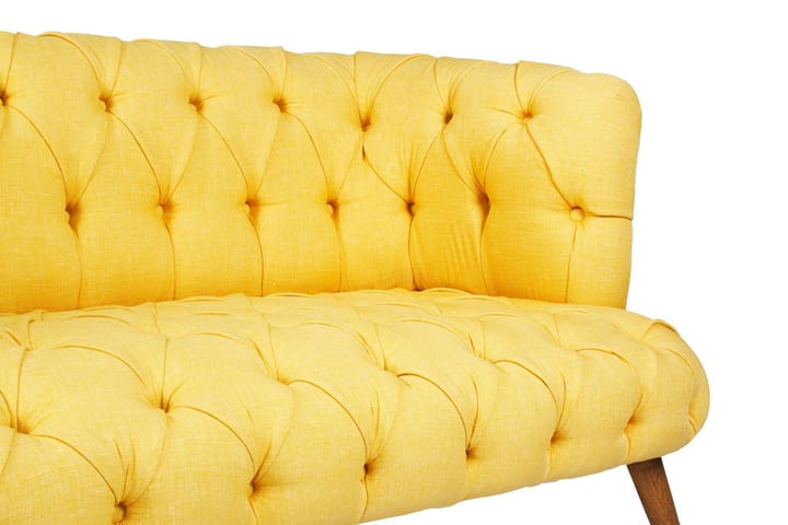 2:n ist Sohva Kiroli - Keltainen/Luonnonväri - Huonekalut - Sohvat - 2:n istuttava sohva