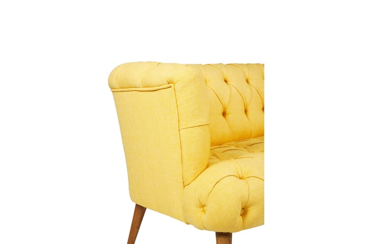 2:n ist Sohva Kiroli - Keltainen/Luonnonväri - Huonekalut - Sohvat - 2:n istuttava sohva