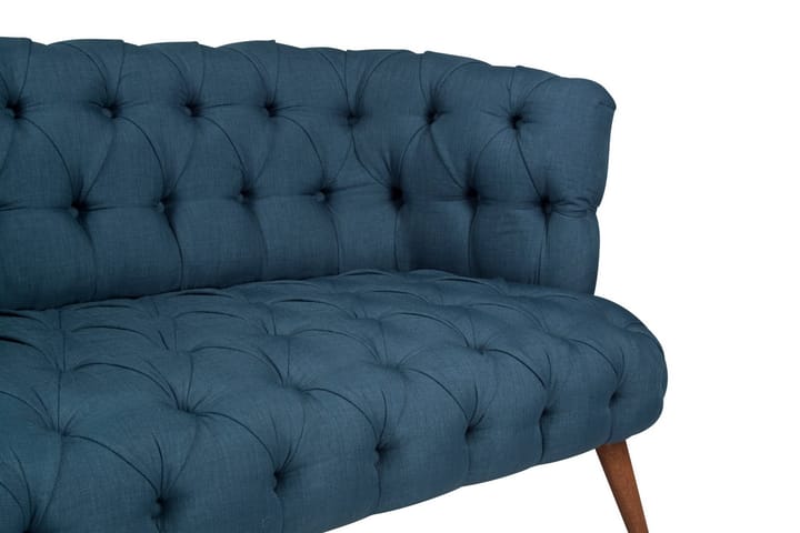2:n ist Sohva Kiroli - Tummansininen/Luonnonväri - Huonekalut - Sohvat - 2:n istuttava sohva
