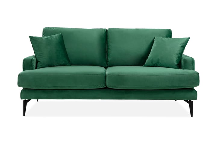 2:n ist Sohva Naiomy - Vihreä/Musta - Huonekalut - Sohvat - 2:n istuttava sohva