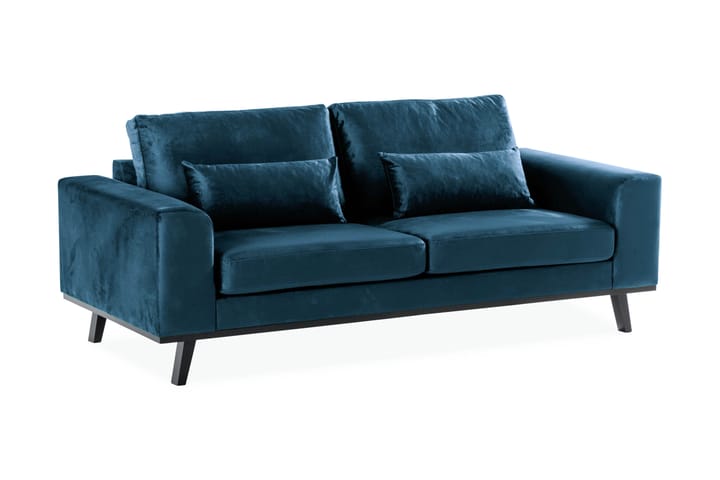 Samettisohva Haga 2:n ist - Sininen - Huonekalut - Sohvat - 2:n istuttava sohva