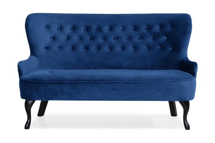 Samettisohva Thunia - Sininen - Huonekalut - Sohvat - 2:n istuttava sohva
